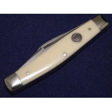 C. Risner Indian Head Solingen Germany Imitation Ivory Stockman Knife C. Risner Indian Head Solingen Germany Imitation Ivory Stockman Knife