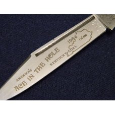 Fight'n Rooster Frank Buster Celebrated Cutlery Germany Black Ace In The Hole Stockman Knife c.1984 Fight'n Rooster Frank Buster Celebrated Cutlery Germany Black Ace In The Hole Stockman Knife c.1984