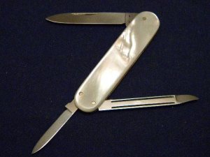 Vintage F.Herdera.Sn Solingen Germany Friedr. Herder Abr. Sohn Pearl Lobster Knife