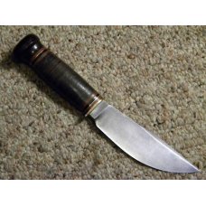 Vintage Marbles Gladstone Mich. USA Stacked Leather Sheath Knife WWII Era Vintage Marbles Gladstone Mich. USA Stacked Leather Sheath Knife WWII Era