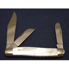 Col. Coon Tenn. USA Colonel Coon Tennessee River Pearl Stockman Knife *Fileworked* Col. Coon Tenn. USA Colonel Coon Tennessee River Pearl Stockman Knife *Fileworked*