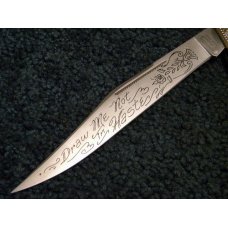 Parker Cut. Co. Hand Made Japan Horn EK-4 Folding Lockback Bowie Knife - NIB Parker Cut. Co. Hand Made Japan Horn EK-4 Folding Lockback Bowie Knife - NIB