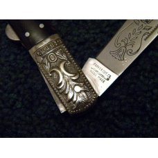 Parker Cut. Co. Hand Made Japan Horn EK-4 Folding Lockback Bowie Knife - NIB Parker Cut. Co. Hand Made Japan Horn EK-4 Folding Lockback Bowie Knife - NIB