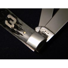 Case XX SS USA 2003 Bone 6254 Dale Earnhardt Trapper Knife Case XX SS USA 2003 Bone 6254 Dale Earnhardt Trapper Knife