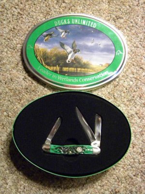 Case XX SS USA 2007 Bone 6318 Ducks Unlimited Stockman Knife