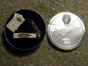 Case XX SS USA 2002 Bone/Stag 6.5111 1/2 Cheetah Knife - NIB