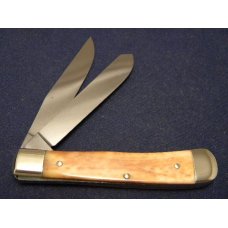 Boker 2525 LTD. Bone White Lightning Trapper Knife c.1980 - NIB Boker 2525 LTD. Bone White Lightning Trapper Knife c.1980 - NIB