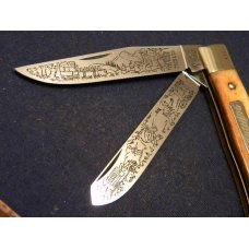 Boker 2525 LTD. Bone White Lightning Trapper Knife c.1980 - NIB Boker 2525 LTD. Bone White Lightning Trapper Knife c.1980 - NIB