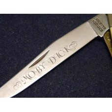 Schrade + USA SC503 Scrimshaw Moby Dick Trapper Lock Knife - NIB Schrade + USA SC503 Scrimshaw Moby Dick Trapper Lock Knife - NIB