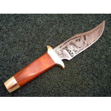 NRA Bowie Knife (Schrade Made) Wood 1776-1976 Bicentennial Aurum Etch - NIB NRA Bowie Knife (Schrade Made) Wood 1776-1976 Bicentennial Aurum Etch - NIB