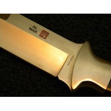 Al Mar Seki Japan Series VIII 3008A Old Production Micarta Sheath Knife No Top Serrations Al Mar Seki Japan Series VIII 3008A Old Production Micarta Sheath Knife No Top Serrations