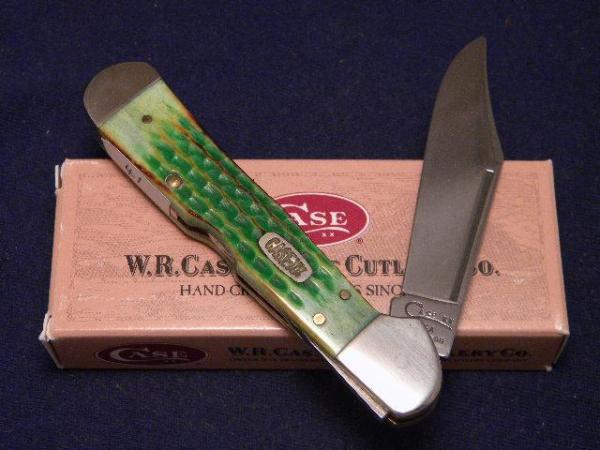 Case XX USA 1999 Lizard Skin Burnt Lite Green Bone 61549L SS Copperlock Knife - SFO - NIB Case XX USA 1999 Lizard Skin Burnt Lite Green Bone 61549L SS Copperlock Knife - SFO - NIB