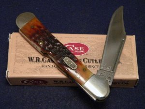 Case XX USA 2000 Brown Chestnut Bone 61549L SS Copperlock Knife - Part of the Case Millennium Set 