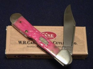 Case XX USA 1998 Pink Bubba Gum Jigged Bone 61549L SS Copperlock Knife - SFO - NIB