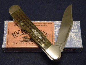 Case XX USA 2000 Pocket Worn Green Bone 61549L SS Copperlock Knife - NIB