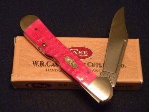 Case XX USA 1998 Pink Bubba Gum Rogers Bone 61549L SS Copperlock Knife - SFO - NIB