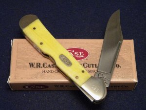 Case XX USA 1998 Smooth Yellow Bone 61549L SS Copperlock Knife - SFO - NIB