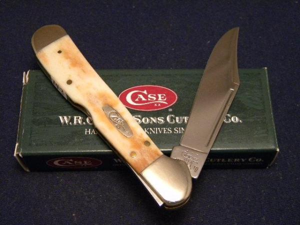 Case XX USA 2002 Giraffe Bone EX1549L SS Copperlock Knife - SFO - NIB