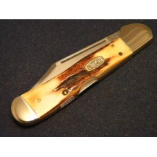 Case XX USA 1999 Genuine Stag 51549L SS Copperlock Knife 12-31-99 Shield - SFO - NIB Case XX USA 1999 Genuine Stag 51549L SS Copperlock Knife 12-31-99 Shield - SFO - NIB