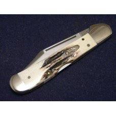 Case XX USA 2000 Genuine Vintage Stag 51549L SS Copperlock Knife 01-01-00 Shield - SFO - NIB Case XX USA 2000 Genuine Vintage Stag 51549L SS Copperlock Knife 01-01-00 Shield - SFO - NIB