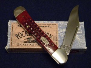 Case XX USA 1997 Pocket Worn Red Bone 61549L SS Copperlock Knife - NIB
