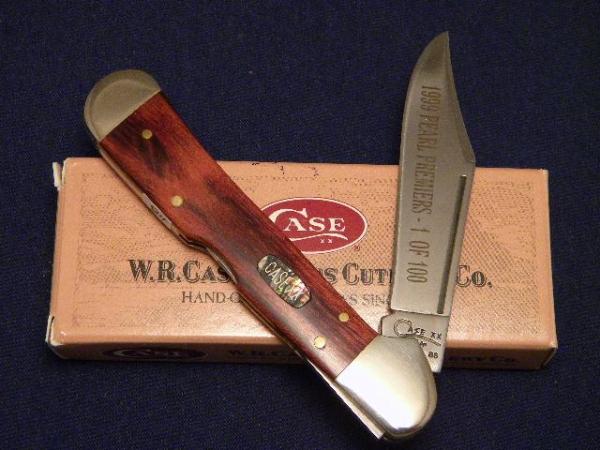 Case XX USA 1999 Rosewood 71549L SS Pearl Premier Copperlock Knife - SFO - NIB Case XX USA 1999 Rosewood 71549L SS Pearl Premier Copperlock Knife - SFO - NIB