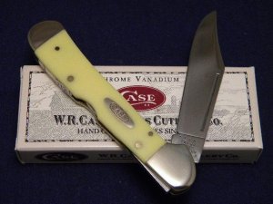 Case XX USA 2000 Yellow Composition 31549L CV Copperlock Knife - NIB