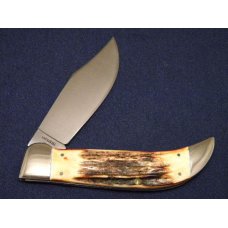 Case XX Hand Made USA 3 Dot (1977) Stag 5172 SSP Blue Scroll Clasp Knife - Mint Case XX Hand Made USA 3 Dot (1977) Stag 5172 SSP Blue Scroll Clasp Knife - Mint