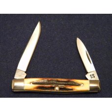 Case XX Stainless USA 5233 SSP 3 Dot (1977) Blue Sroll Stag 2 Blade Pen Knife - Mint Case XX Stainless USA 5233 SSP 3 Dot (1977) Blue Sroll Stag 2 Blade Pen Knife - Mint