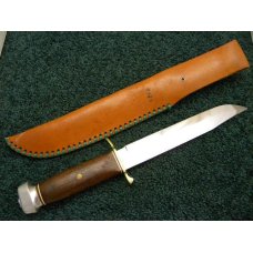 Edge Brand Solingen Germany #432 Arkansas Toothpick Wood Bowie Sheath Knife Edge Brand Solingen Germany #432 Arkansas Toothpick Wood Bowie Sheath Knife