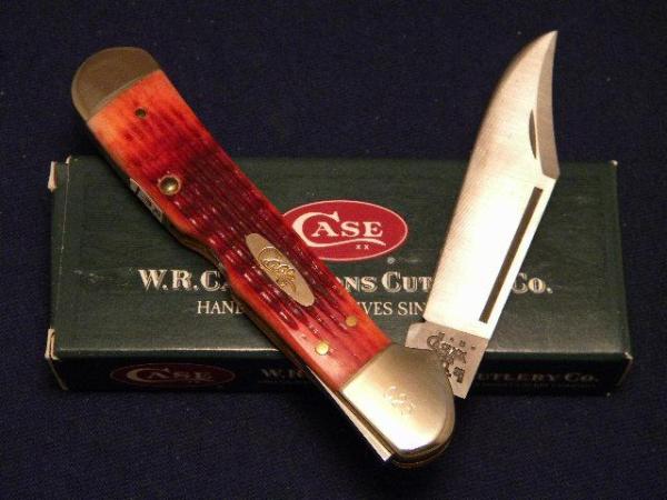Case XX USA 2001 Tested Red Bone 61549L SS Copperlock Knife - SFO - NIB Case XX USA 2001 Tested Red Bone 61549L SS Copperlock Knife - SFO - NIB