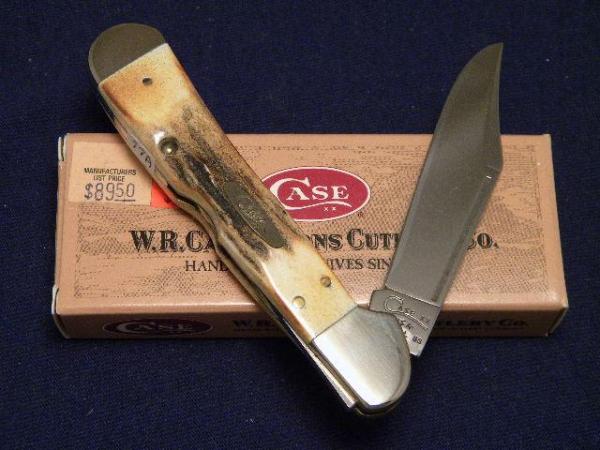 Case XX USA 1999 Genuine Stag 51549L SS Copperlock Knife - NIB Case XX USA 1999 Genuine Stag 51549L SS Copperlock Knife - NIB