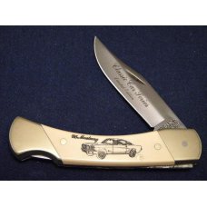 Schrade + USA Classic Car Series 65 Mustang 507SC Scrimshaw Folding Lockback Knife - NIB