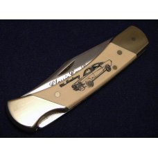 Schrade + USA Classic Car Series 65 Mustang 507SC Scrimshaw Folding Lockback Knife - NIB