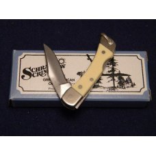 Schrade + USA 511SC Scrimshaw Mini Folding Lockback Knife c. 1993 - NIB Schrade + USA 511SC Scrimshaw Mini Folding Lockback Knife c. 1993 - NIB