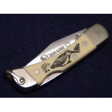 Schrade + USA 511SC Scrimshaw Mini Folding Lockback Knife c. 1993 - NIB Schrade + USA 511SC Scrimshaw Mini Folding Lockback Knife c. 1993 - NIB