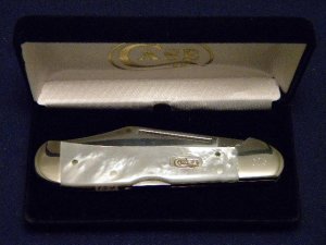 Case XX USA 2000 81549 L SS Genuine Mother of Pearl Copperlock Knife - SFO - NIB