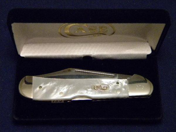 Case XX USA 2000 81549 L SS Genuine Mother of Pearl Copperlock Knife - SFO - NIB Case XX USA 2000 81549 L SS Genuine Mother of Pearl Copperlock Knife - SFO - NIB