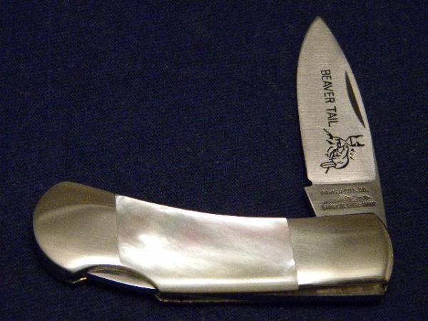 Parker Cut Co Japan Pearl Beaver Tail Lockback Knife Parker Cut Co Japan Pearl Beaver Tail Lockback Knife