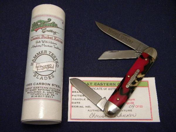 Great Eastern Cutlery Tidioute 2008 Dead Skunk 538308 Cuban Stockman Knife 1 of 50 Great Eastern Cutlery Tidioute 2008 Dead Skunk 538308 Cuban Stockman Knife 1 of 50