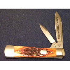 Case Bros. Cutlery Co. USA Chestnut Bone 62130 SS Large Gunstock Knife - NIB Case Bros. Cutlery Co. USA Chestnut Bone 62130 SS Large Gunstock Knife - NIB