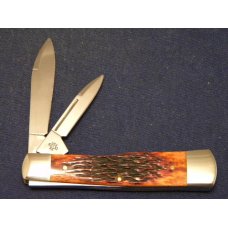 Case Bros. Cutlery Co. USA Chestnut Bone 62130 SS Large Gunstock Knife - NIB Case Bros. Cutlery Co. USA Chestnut Bone 62130 SS Large Gunstock Knife - NIB