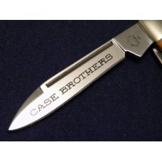 Case Bros. Cutlery Co. USA Chestnut Bone 62130 SS Large Gunstock Knife - NIB Case Bros. Cutlery Co. USA Chestnut Bone 62130 SS Large Gunstock Knife - NIB
