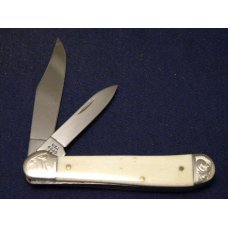 Case XX USA 2005 Etched Bone 6249 SS Copperhead Knife w/Scrolled Bolsters - NIB Case XX USA 2005 Etched Bone 6249 SS Copperhead Knife w/Scrolled Bolsters - NIB