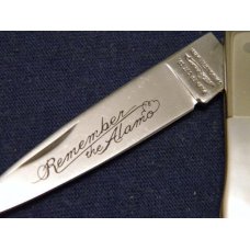 Parker Cut Co. Japan Remember the Alamo Pearl Lockback Knife Parker Cut Co. Japan Remember the Alamo Pearl Lockback Knife