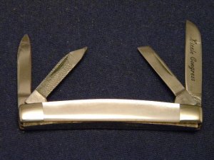 Parker Brothers Chattanooga, TN Japan K298 Pearl Little Congress Knife