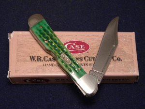 Case XX USA 1999 Burnt Green Bone 61749L SS Mini Copperlock Knife - NIB
