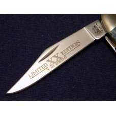 Case XX USA 2002 Mediterranean Blue Bone 6220 SS Limited Edition Peanut Knife - NIB Case XX USA 2002 Mediterranean Blue Bone 6220 SS Limited Edition Peanut Knife - NIB