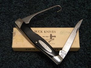 Buck 321 USA Bird Knife w/Muskrat Blade Pre 1986 - NIB