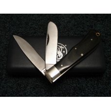Smith & Wesson USA (Camillus) Slick Black Jumbo Trapper Knife c.1995 Smith & Wesson USA (Camillus) Slick Black Jumbo Trapper Knife c.1995